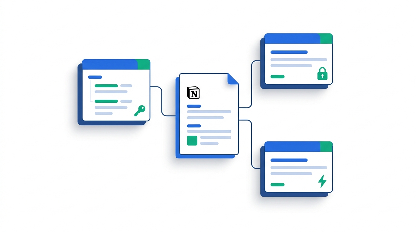 Notion API integrations architecture overview with Workers, OAuth, and external tools