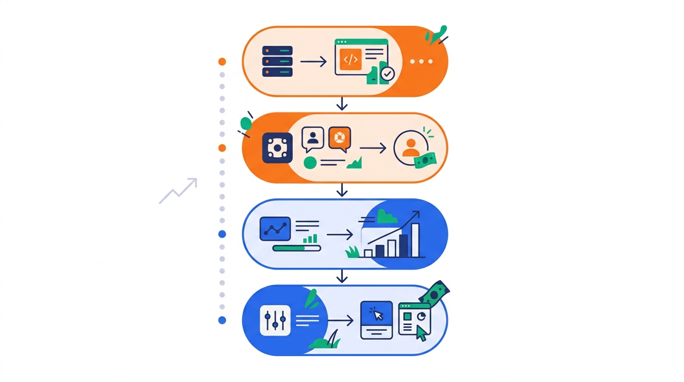 Decision flow recommending Gusto for pre-seed and seed startups and Rippling for Series A and later or global teams