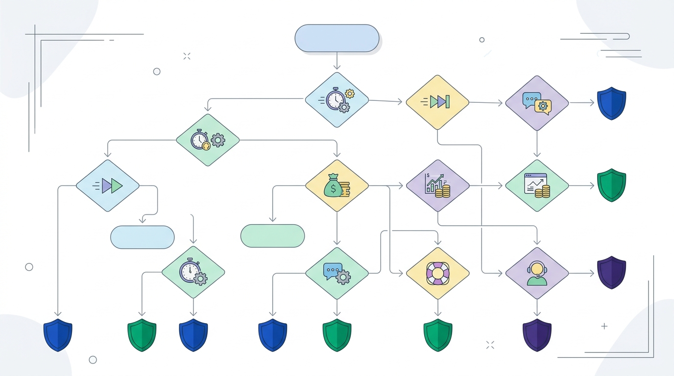 Decision flowchart for choosing between Vanta, Drata, and Secureframe
