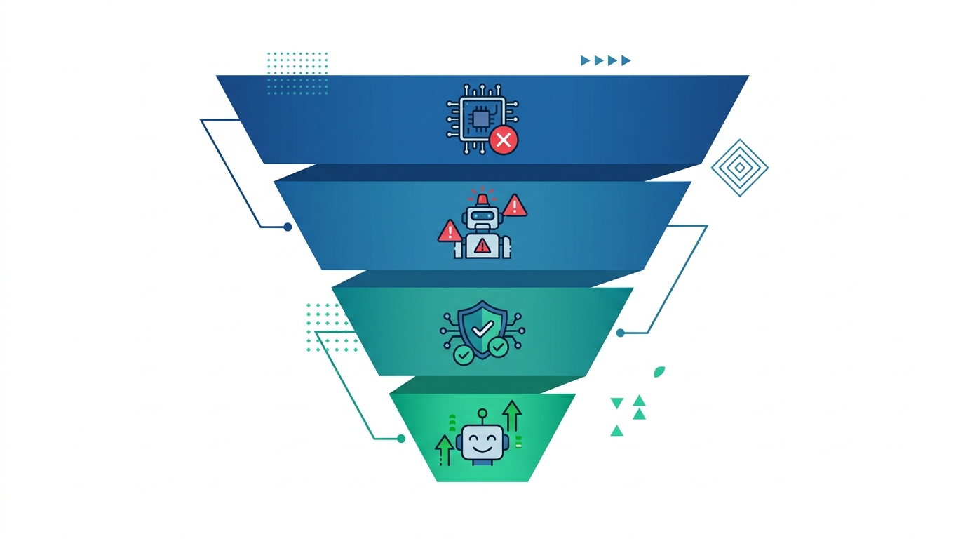 Diagram showing the EU AI Act's four risk tiers: unacceptable, high-risk, limited-risk, and minimal-risk